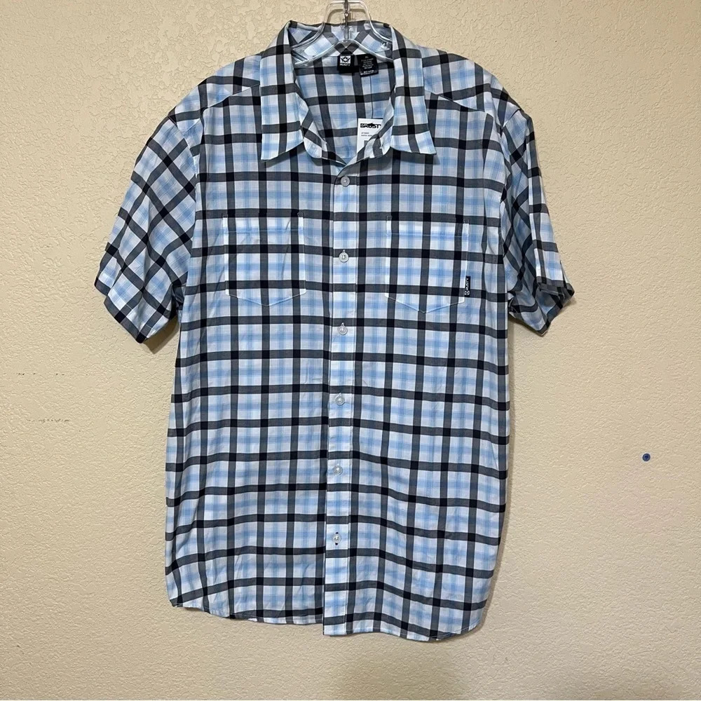 Men's RUSTY Austin Woven BUTTON‎ UP Short Sleeve Shirt Size XL